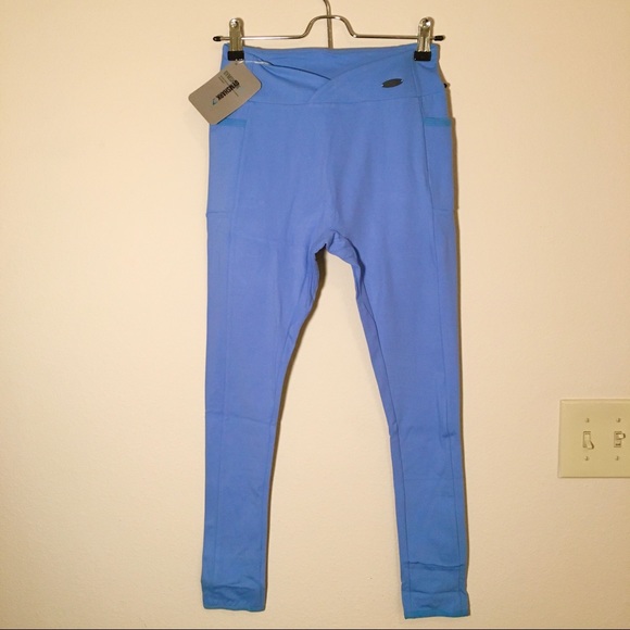 GYMSHARK MALIBU BLUE POISE LEGGINGS - Picture 5 of 7